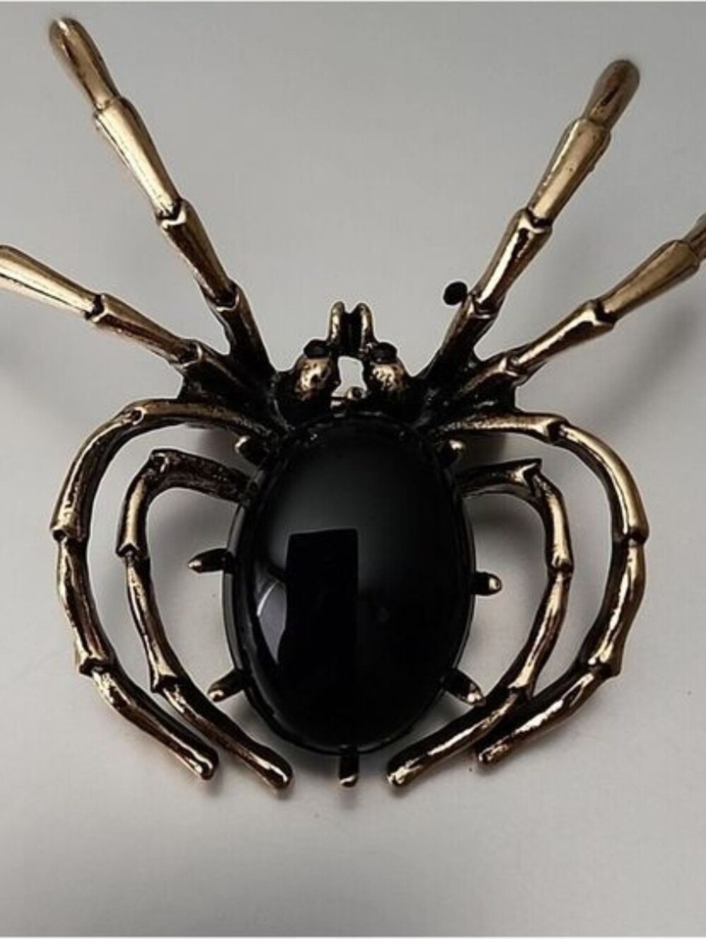 SPIDER Brooch  Simulated ONYX